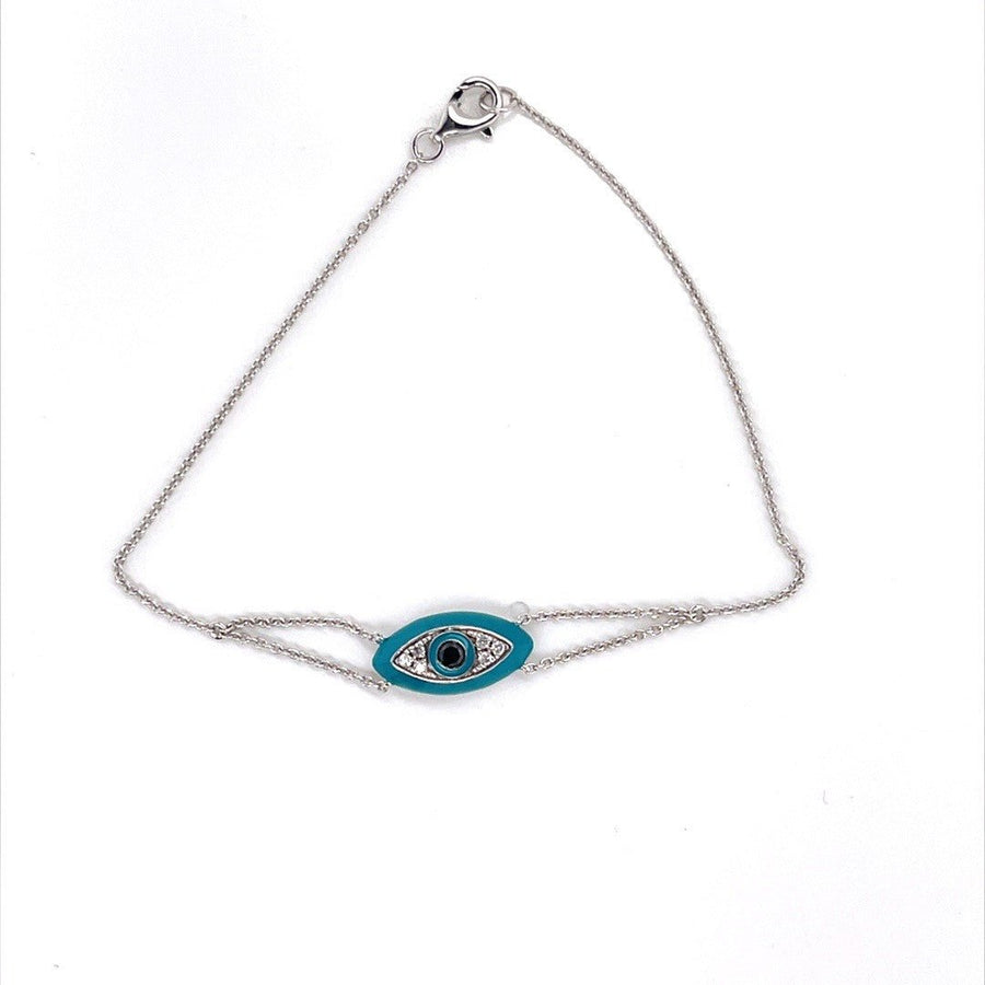 Blue eye protection diamond Bracelet - ForeverJewels Design Studio 8