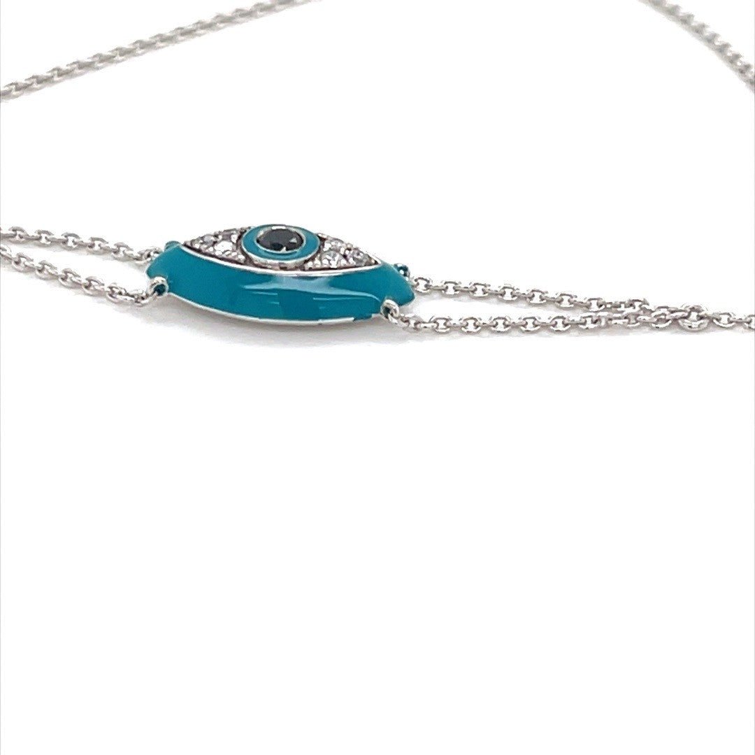 Blue eye protection diamond Bracelet - ForeverJewels Design Studio 8