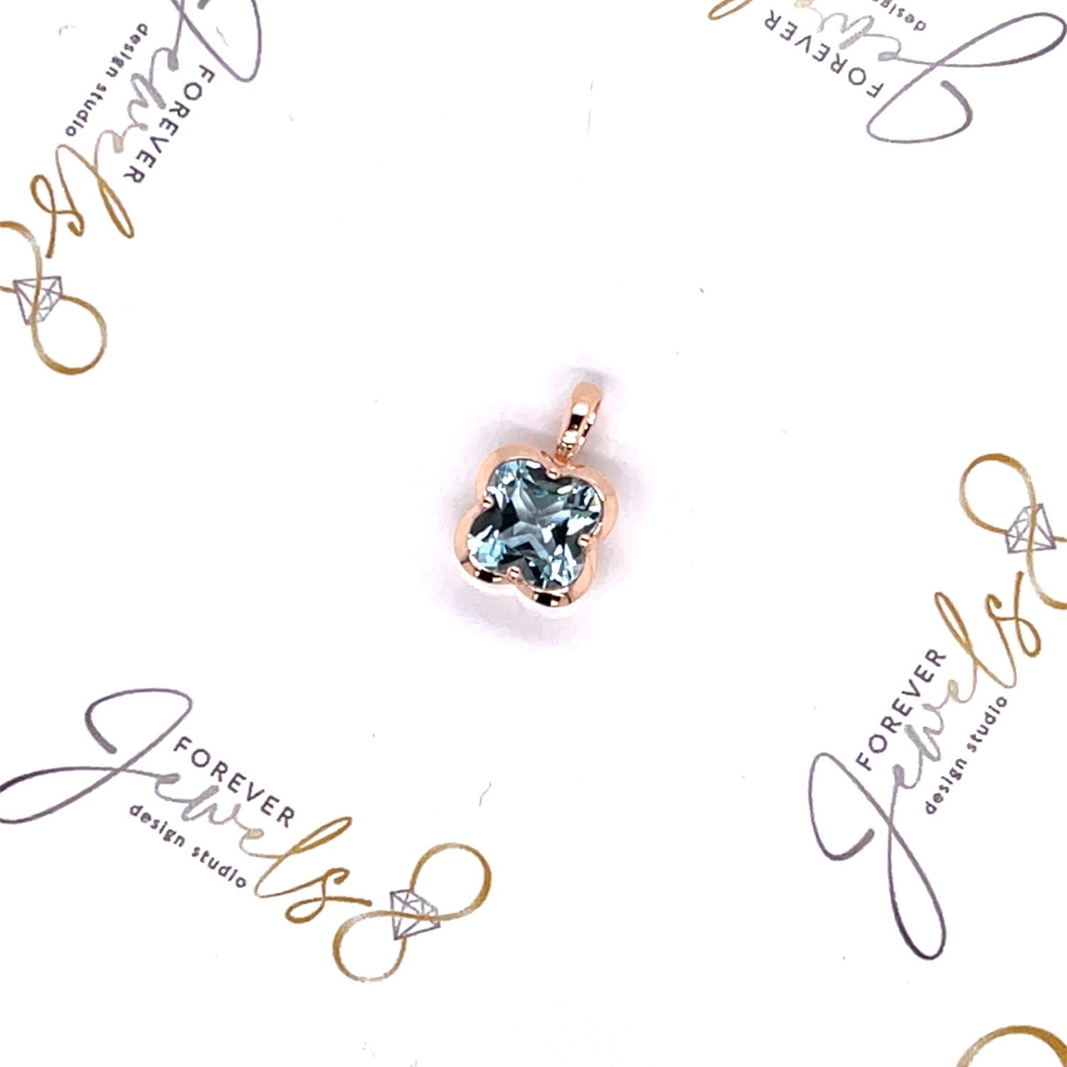Blue Topaz Pendant - ForeverJewels Design Studio 8