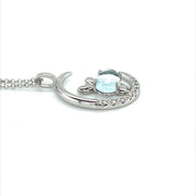 Bunny diamond and Aquamarine Necklace - ForeverJewels Design Studio 8