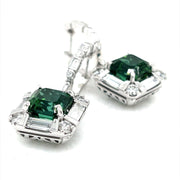 Chrome Green Tourmaline and Diamonds Earrings - ForeverJewels Design Studio 8