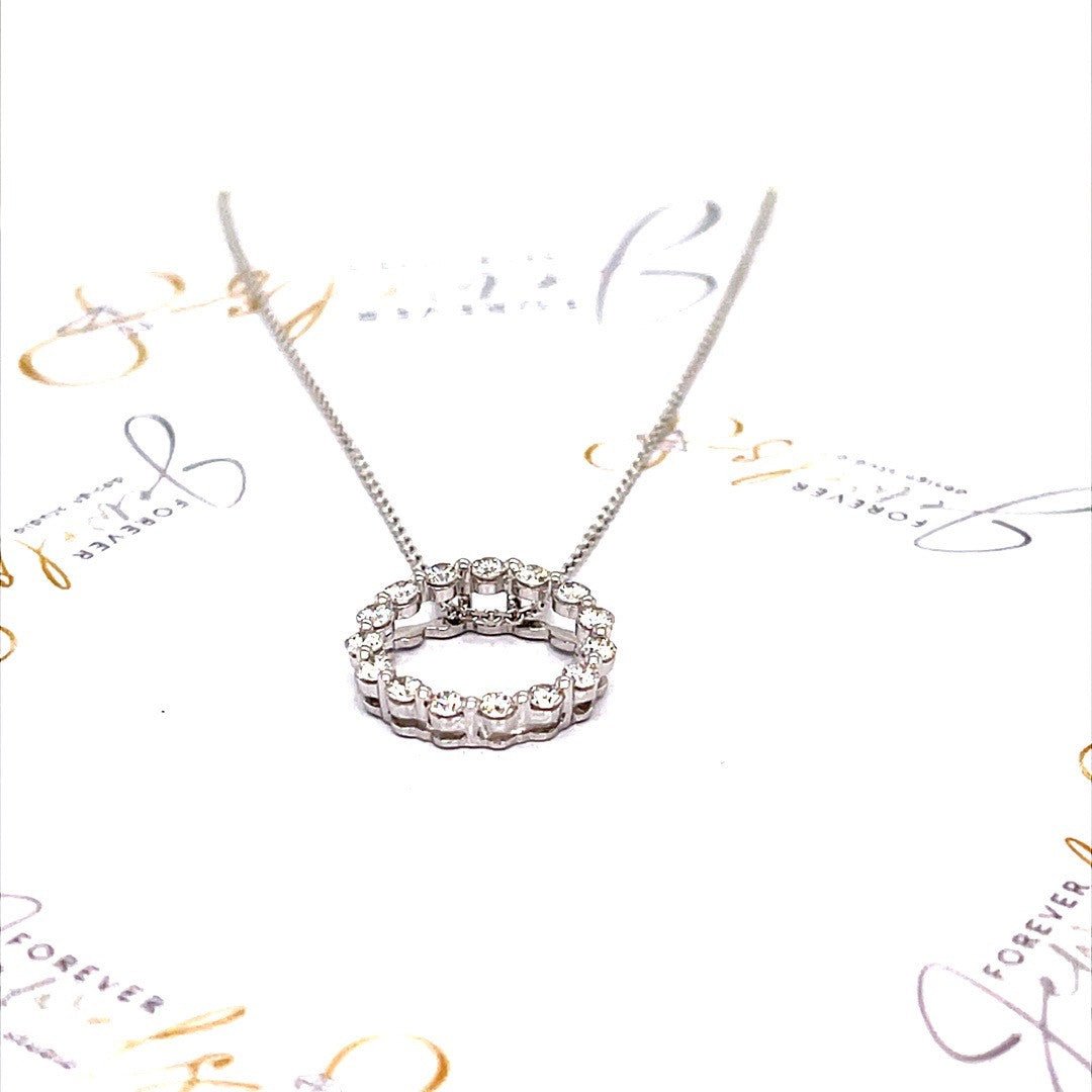 Circle Diamond Pendant - ForeverJewels Design Studio 8