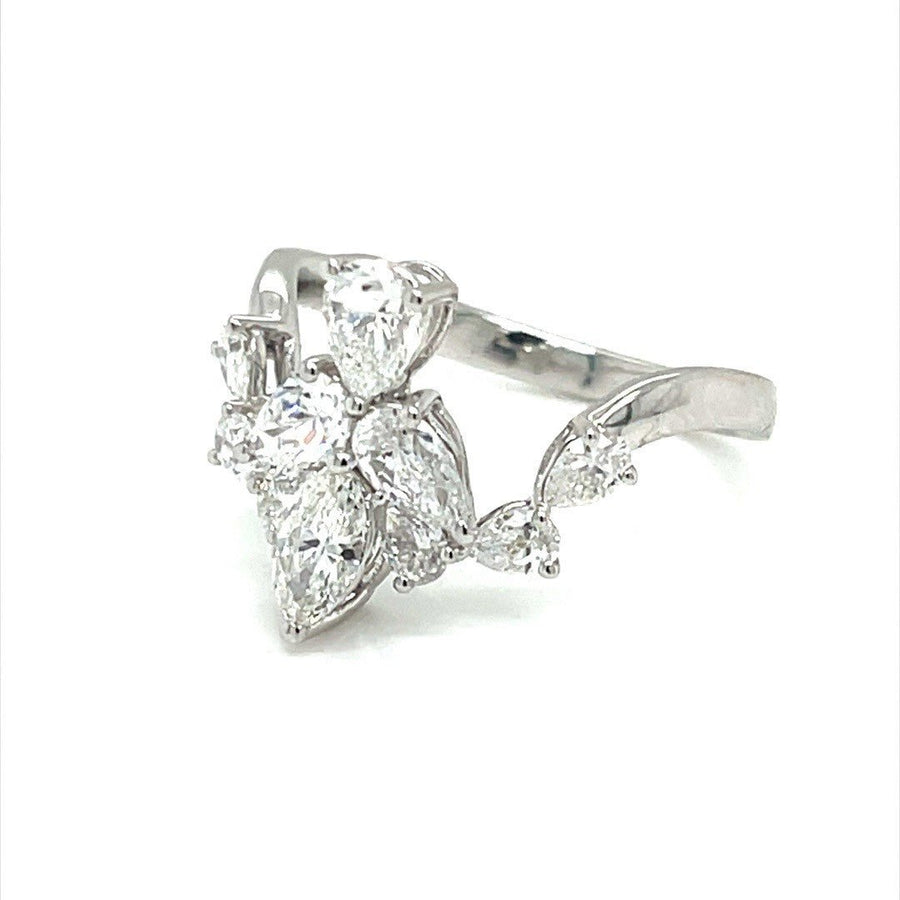 Cluster Diamond Ring - ForeverJewels Design Studio 8
