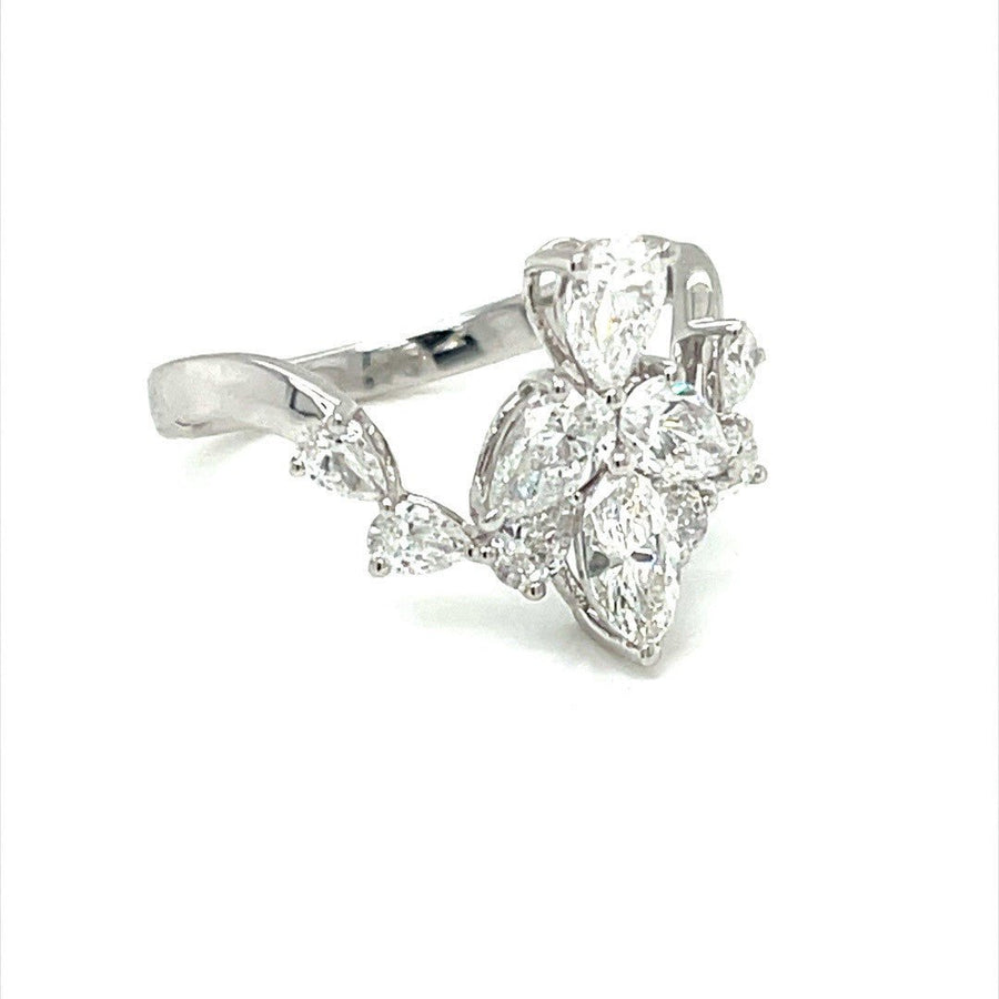 Cluster Diamond Ring - ForeverJewels Design Studio 8