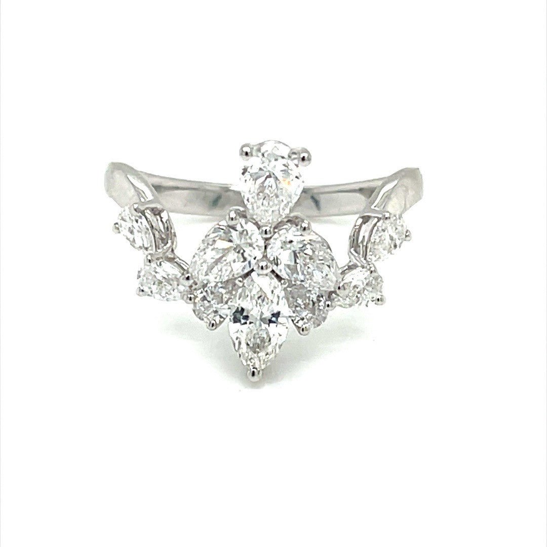 Cluster Diamond Ring - ForeverJewels Design Studio 8