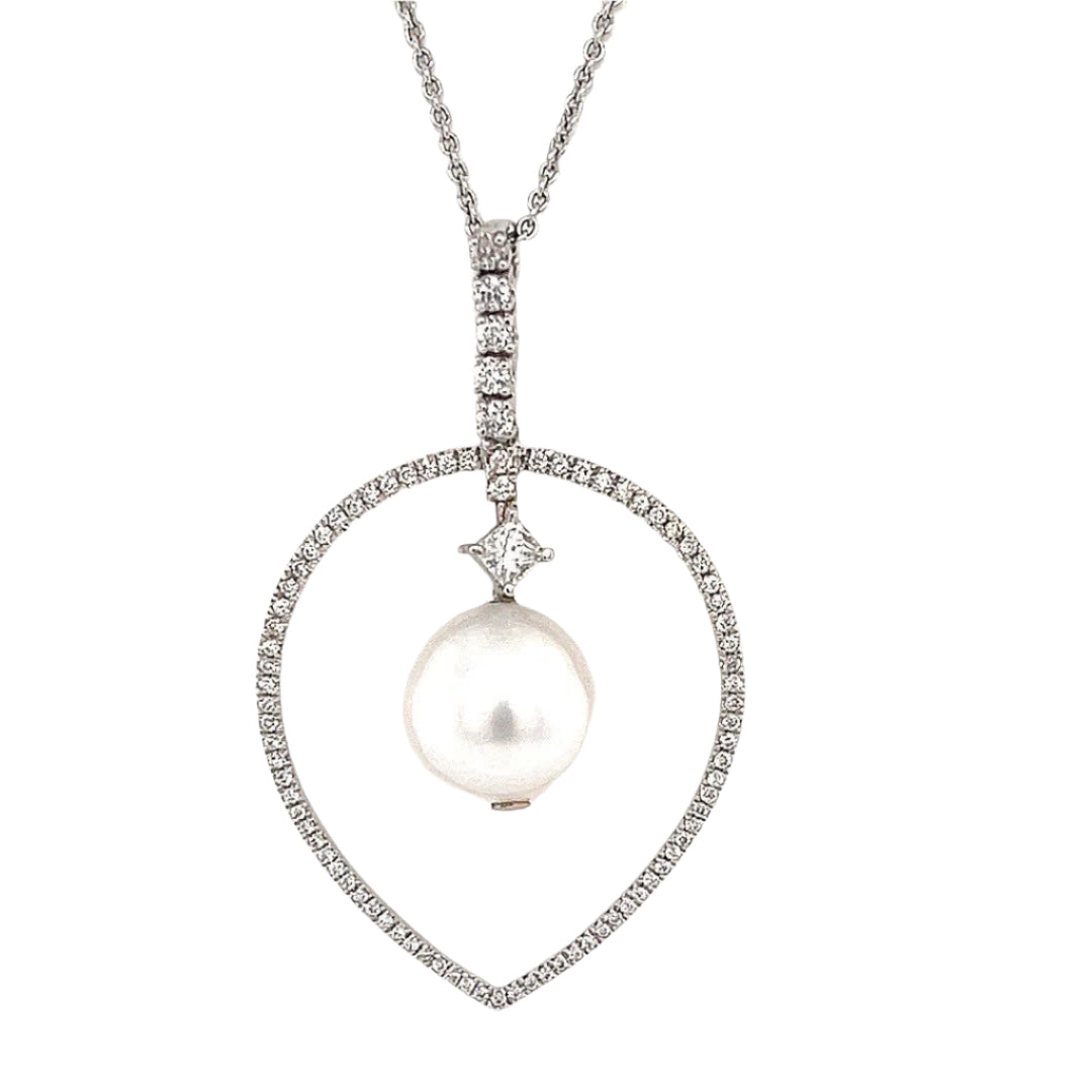 Diamond and South Sea Pearl Pendant - ForeverJewels Design Studio 8