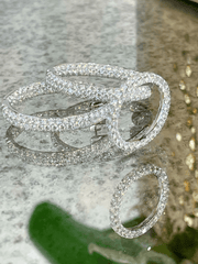 Diamond Hoop Earrings - ForeverJewels Design Studio 8