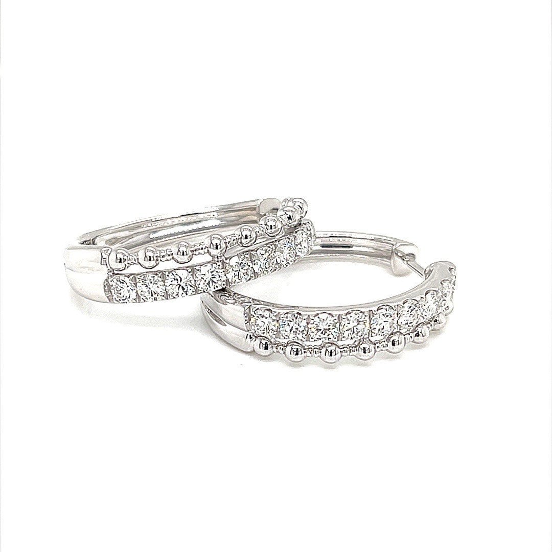 Diamond Hoop Earrings - ForeverJewels Design Studio 8