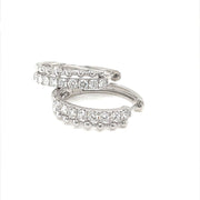 Diamond Hoop Earrings - ForeverJewels Design Studio 8