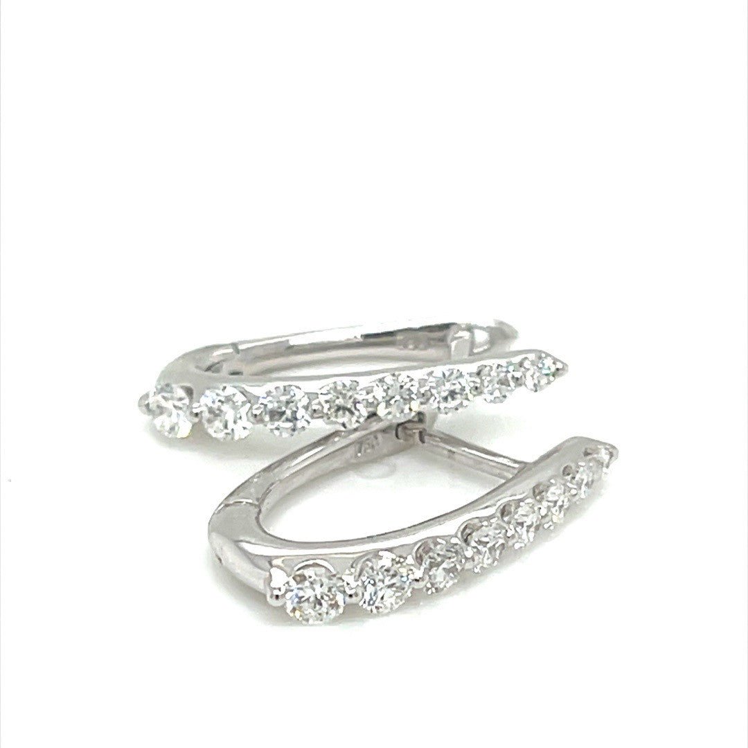 Diamond Huggie Earrings - ForeverJewels Design Studio 8