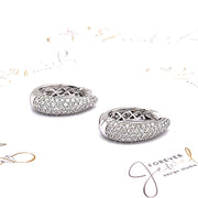 Diamond pave Huggies - ForeverJewels Design Studio 8