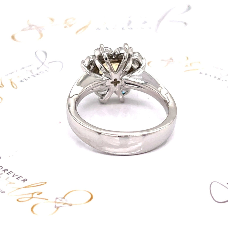 Elegant Yellow Sapphire Diamond Ring - ForeverJewels Design Studio 8