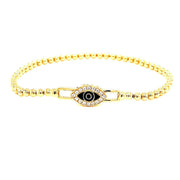 Evil eye Diamond and gold Bracelet - ForeverJewels Design Studio 8