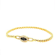 Evil eye Diamond and gold Bracelet - ForeverJewels Design Studio 8