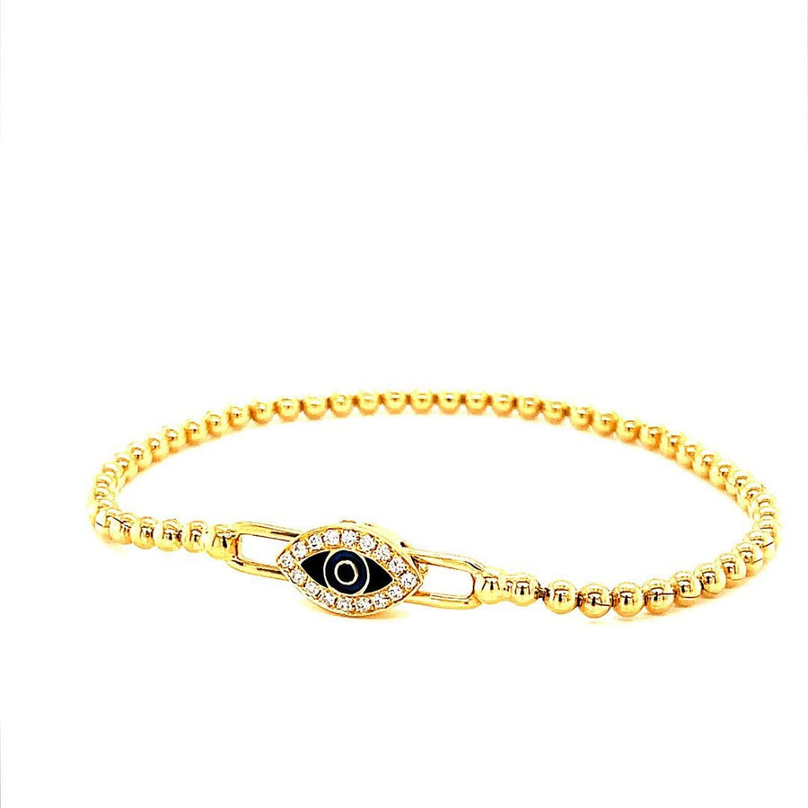 Evil eye Diamond and gold Bracelet - ForeverJewels Design Studio 8