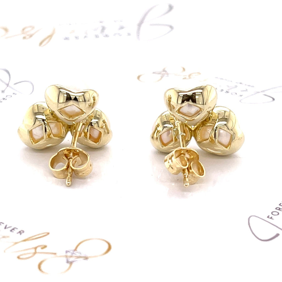 Fresh Water Pearl Yellow Gold Earrings - ForeverJewels Design Studio 8