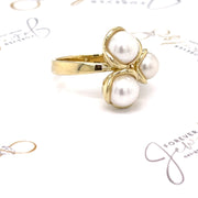Fresh Water Pearl Yellow gold Ring - ForeverJewels Design Studio 8