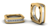 Gents two tone Diamond Wedding Ring - ForeverJewels Design Studio 8