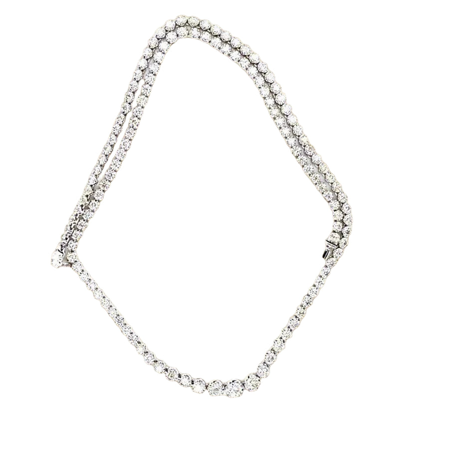 Graduated Diamond Tennis Necklace - ForeverJewels Design Studio 8