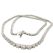 Graduated Diamond Tennis Necklace - ForeverJewels Design Studio 8