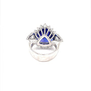 Heart shaped Tanzanite and Diamond Halo Ring - ForeverJewels Design Studio 8