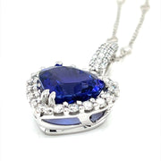 Heart Shaped Tanzanite and Diamond Pendant - ForeverJewels Design Studio 8