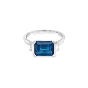 London blue topaz Trilogy ring - ForeverJewels Design Studio 8