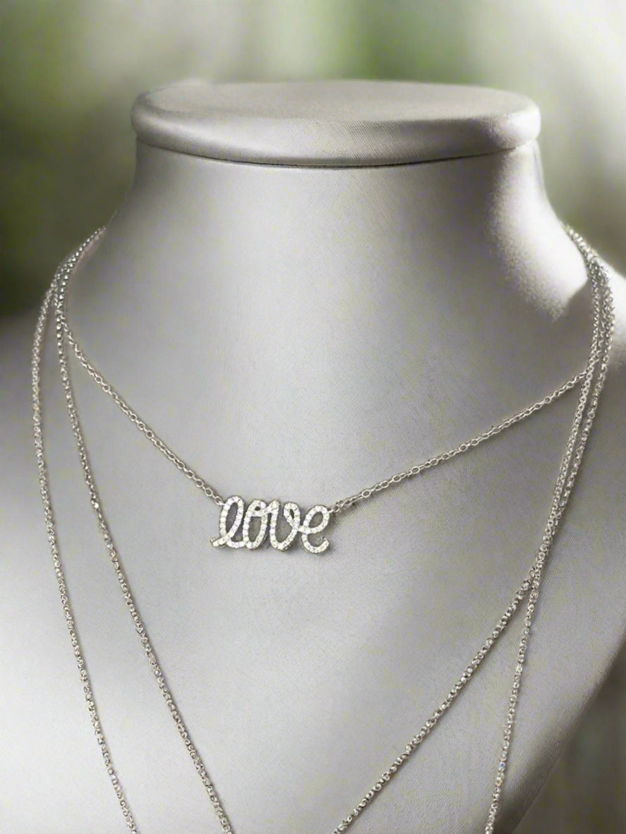 Love Diamond letter necklace - ForeverJewels Design Studio 8