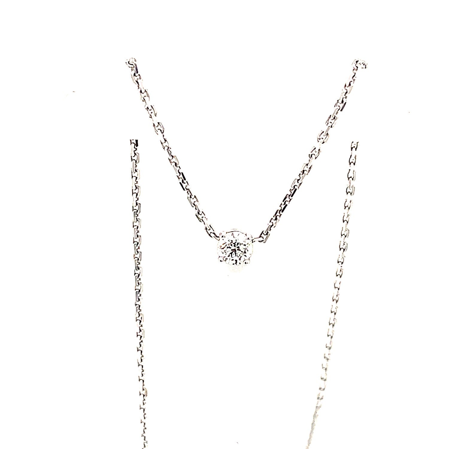Minimalist Elegant Single Diamond Necklace - ForeverJewels Design Studio 8