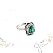 Mint Green Tourmaline and Diamond Ring - ForeverJewels Design Studio 8