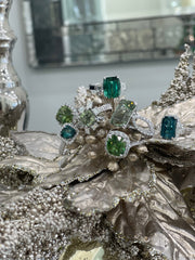 Mint Green Tourmaline Dress Ring With Baguette Diamonds - ForeverJewels Design Studio 8