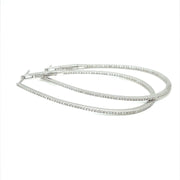 Oval Diamond Hoop Earrings - ForeverJewels Design Studio 8