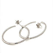 Oval Diamond Hoops - ForeverJewels Design Studio 8