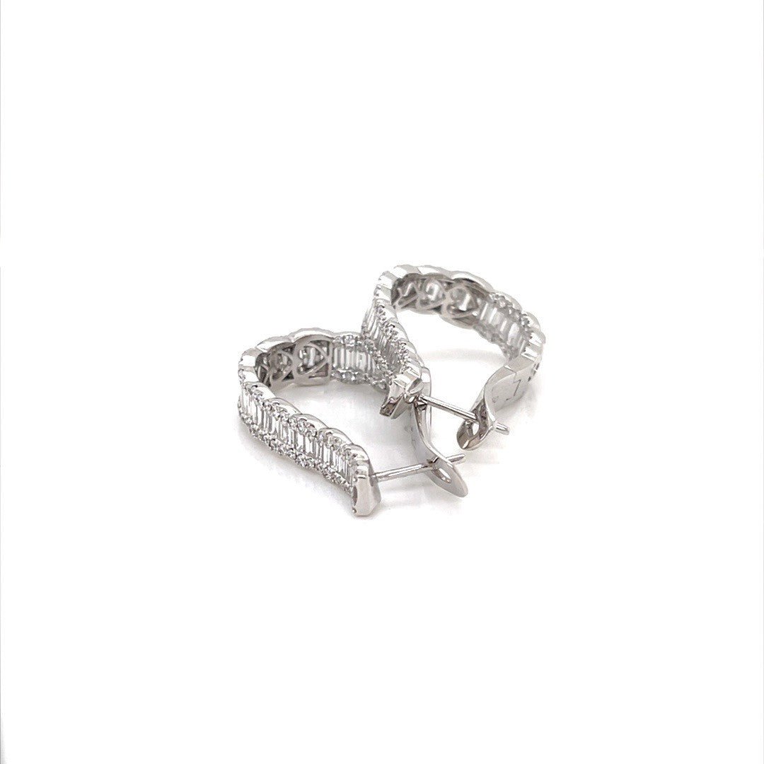 Oval Diamond Hoops - ForeverJewels Design Studio 8