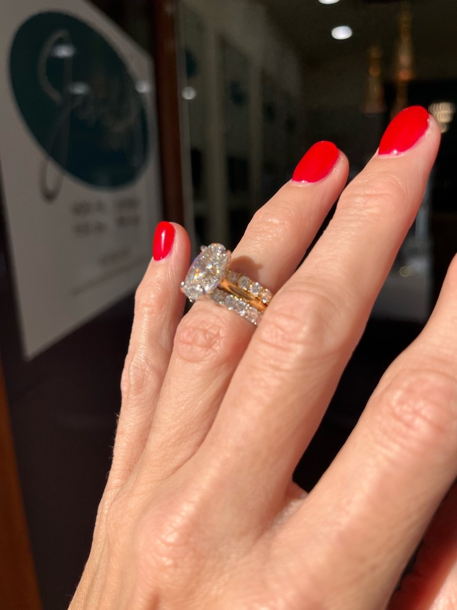 Oval Lab Diamond Engagement Ring - ForeverJewels Design Studio 8
