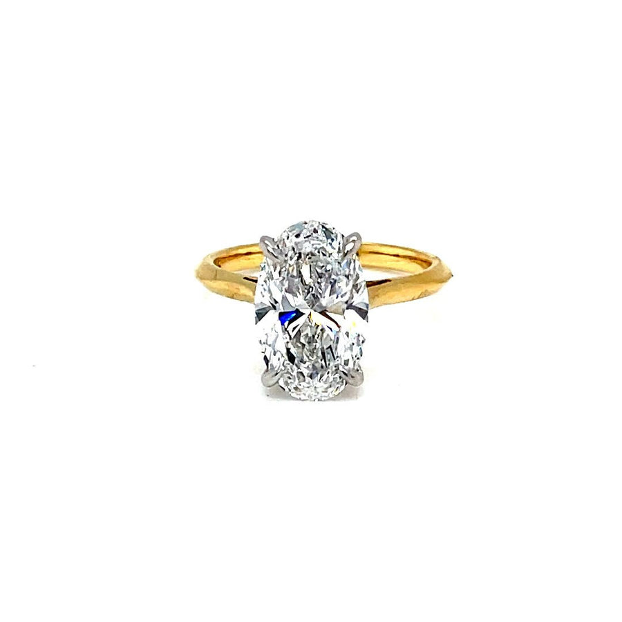 Oval Lab Diamond Engagement Ring - ForeverJewels Design Studio 8