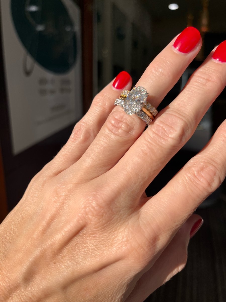 Oval Lab Diamond Engagement Ring - ForeverJewels Design Studio 8