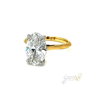 Oval Lab Diamond Engagement Ring - ForeverJewels Design Studio 8