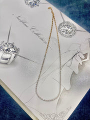 Paperclip Diamond Tennis Necklace - ForeverJewels Design Studio 8