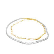 Paperclip Diamond Tennis Necklace - ForeverJewels Design Studio 8