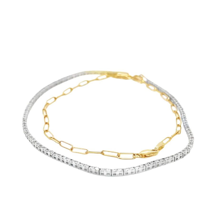 Paperclip Diamond Tennis Necklace - ForeverJewels Design Studio 8