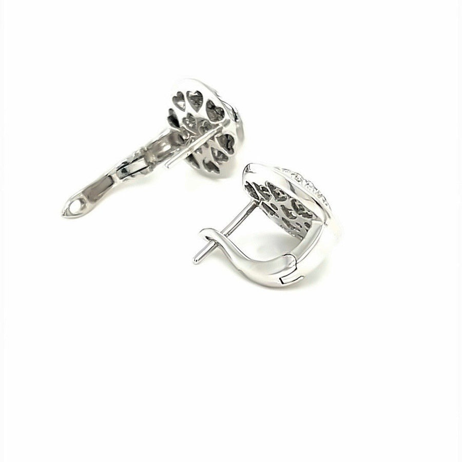 Pave Diamond Earring Studs - ForeverJewels Design Studio 8