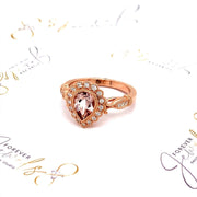 Peach Morganite Engagement Ring - ForeverJewels Design Studio 8