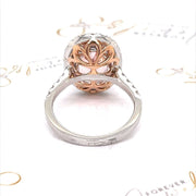 Pink Oval Morganite and Diamond Ring - ForeverJewels Design Studio 8