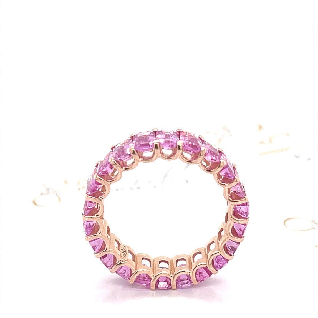 Pink Sapphire Eternity Ring - ForeverJewels Design Studio 8
