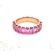 Pink Sapphire Rose Gold Ring - ForeverJewels Design Studio 8