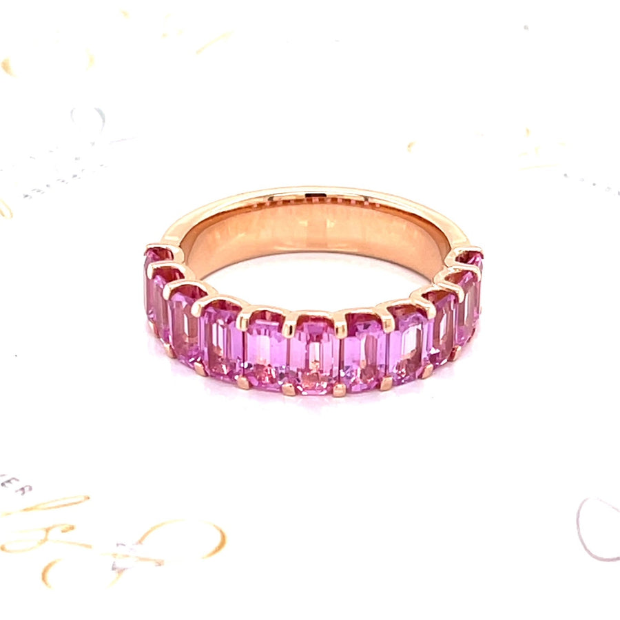 Pink Sapphire Rose Gold Ring - ForeverJewels Design Studio 8