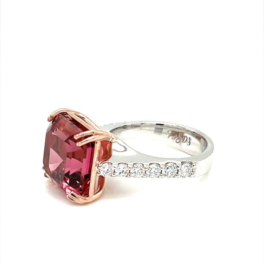 Pink Tourmaline and Diamond Ring - ForeverJewels Design Studio 8