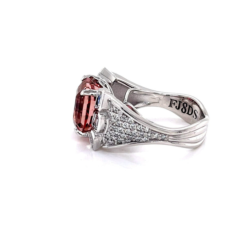 Pink Tourmaline and Diamond Ring - ForeverJewels Design Studio 8