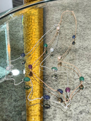 Precious Gemstones Diamond Necklace - ForeverJewels Design Studio 8